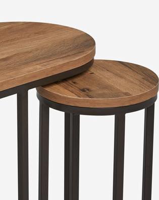 Round Nesting Living Lounge Bedroom Side Tables (Set of 3)